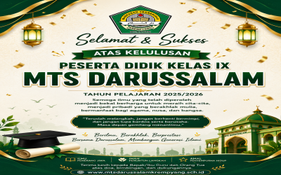 Sambutan Bapak Kepala Madrasah Tsanawiyah Darussalam